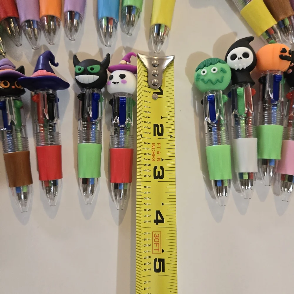 40 Pcs Halloween Themed Grab Bags With Pens, Stickers & Temporary Tattoos Set